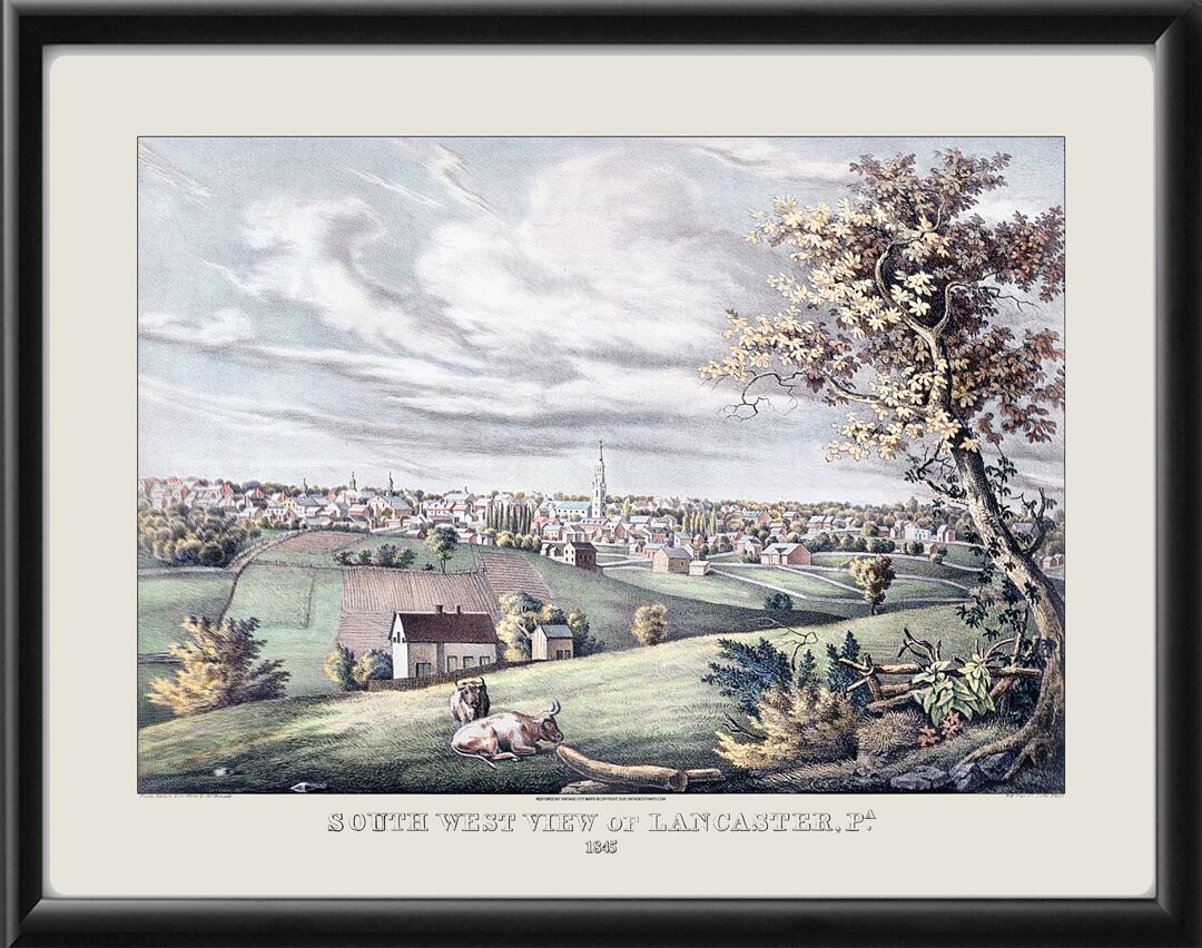 Lancaster PA 1845 Color