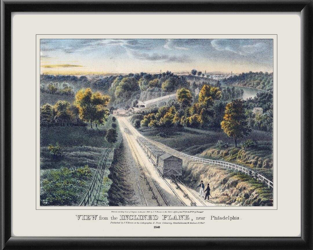 Philadelphia PA 1840 Inclined Plane