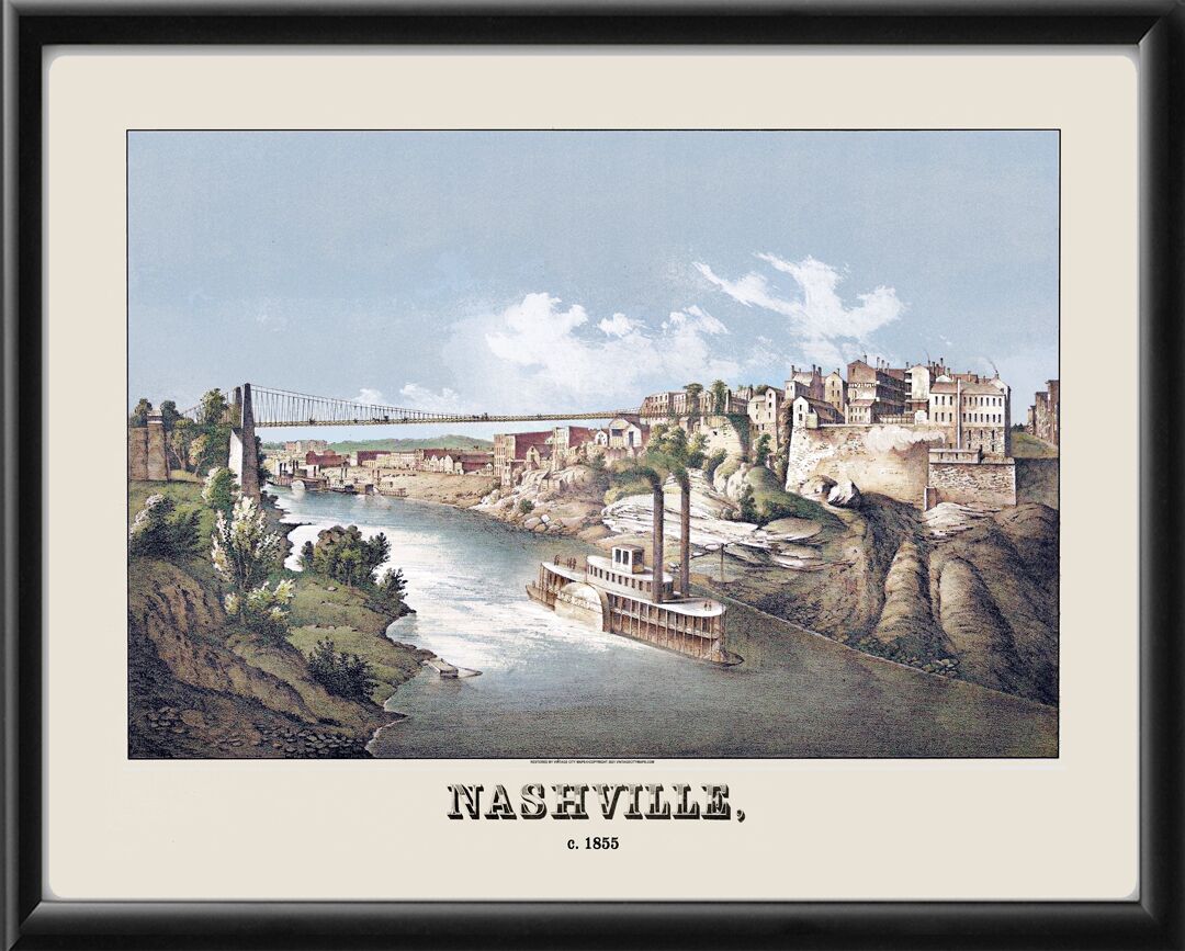 Nashville TN 1855 Color J.E. WagnerTM