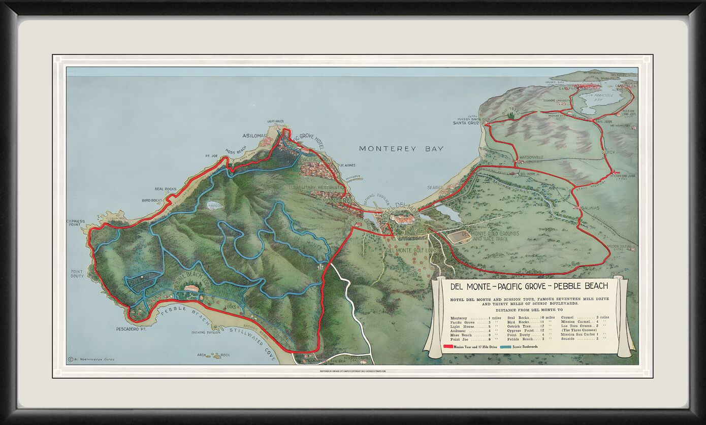 Del Monte - Pacific Grove - Pebble Beach CA 1920