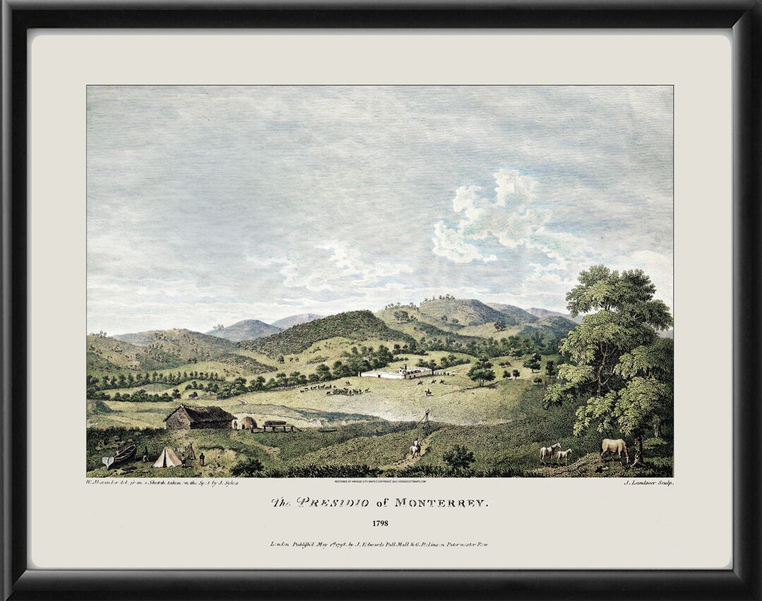 The Presidio of Monterey California 1798 (Color)