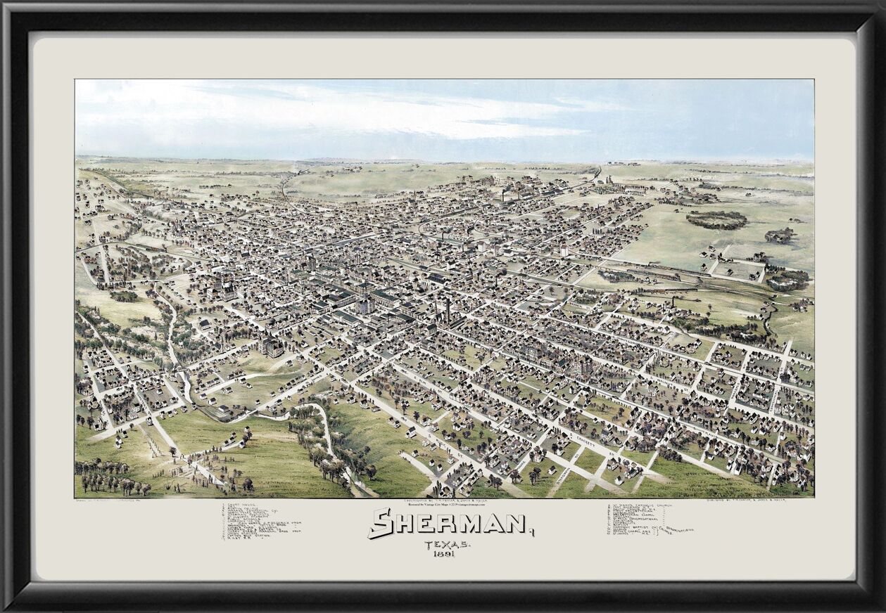 Sherman TX 1891 (Color)