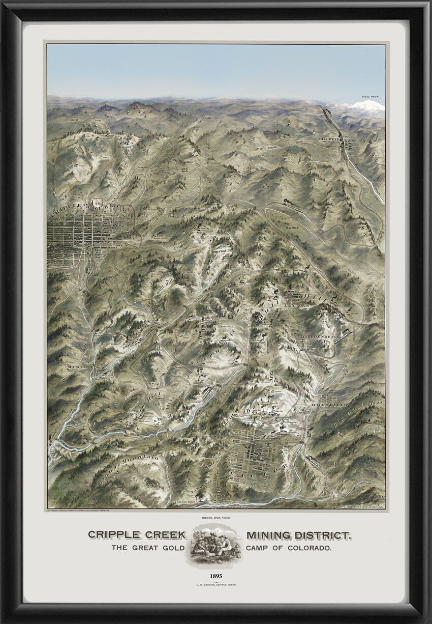 Cripple Creek Mining Districts 1895