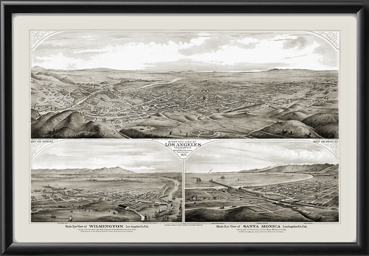Los Angeles, Wilmington, & Santa Monica CA 1877