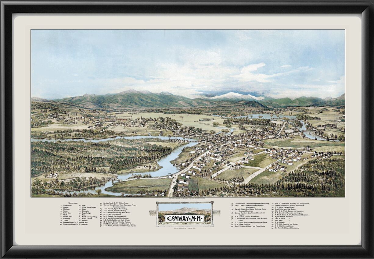 Conway NH 1896 George Norris Color TM