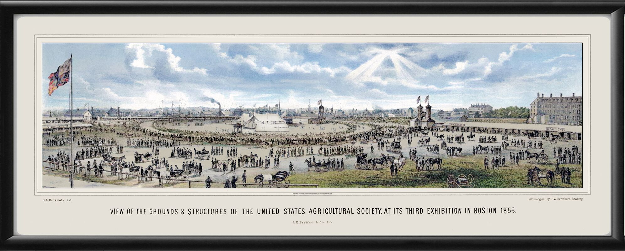 Boston MA 1855 (Color)