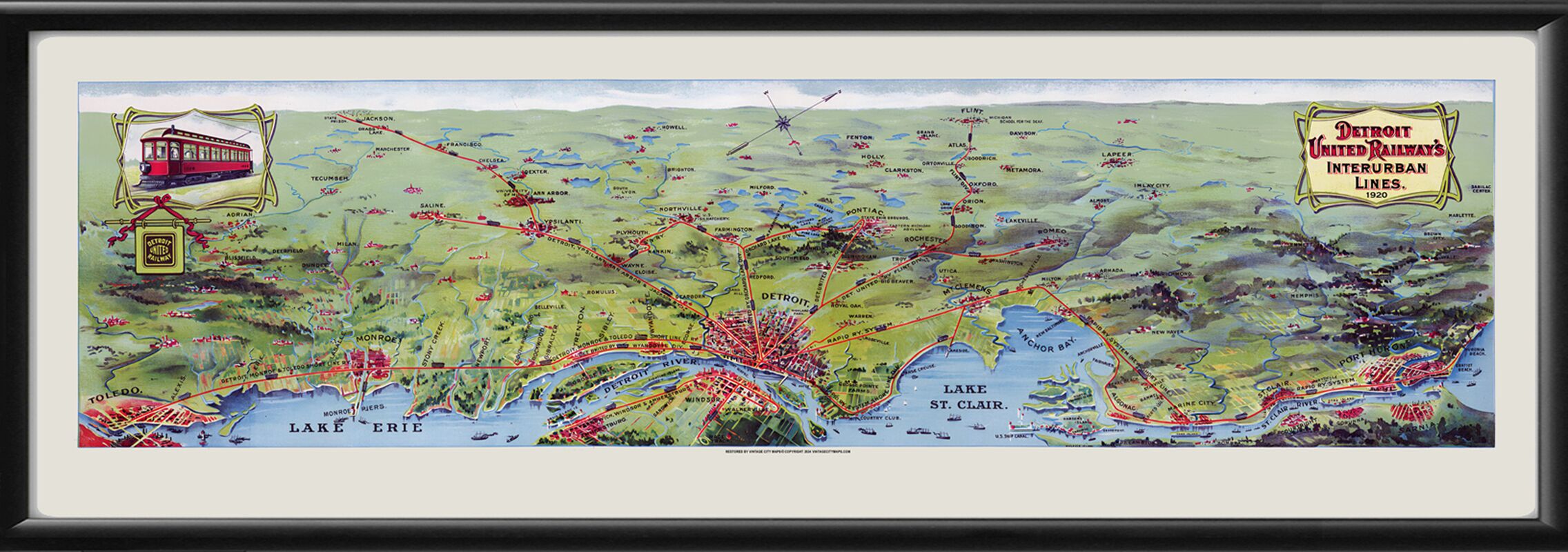 Detroit United Railway's Interurban Lines 1920