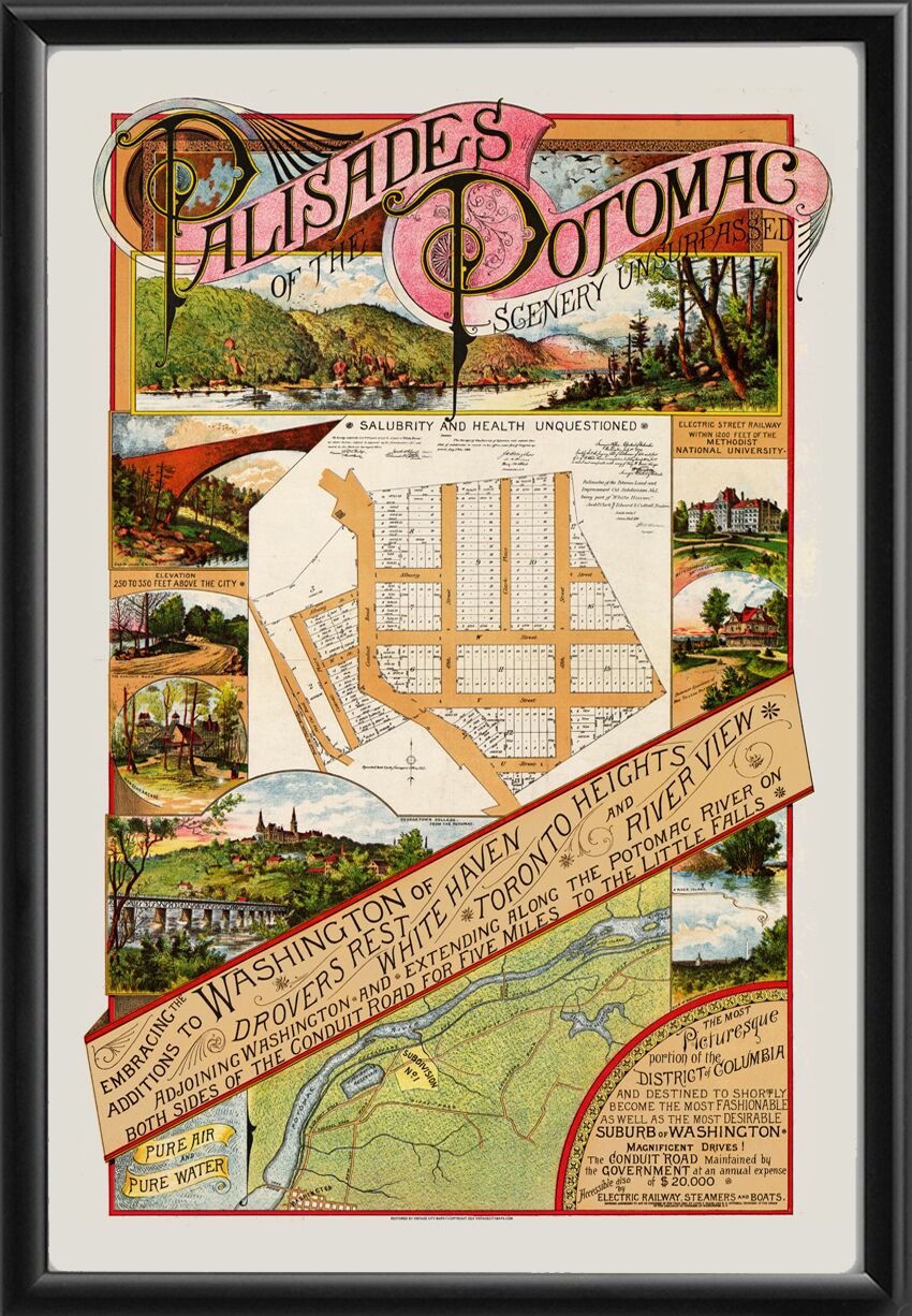 Washington DC - Palisades of the Potomac 1890