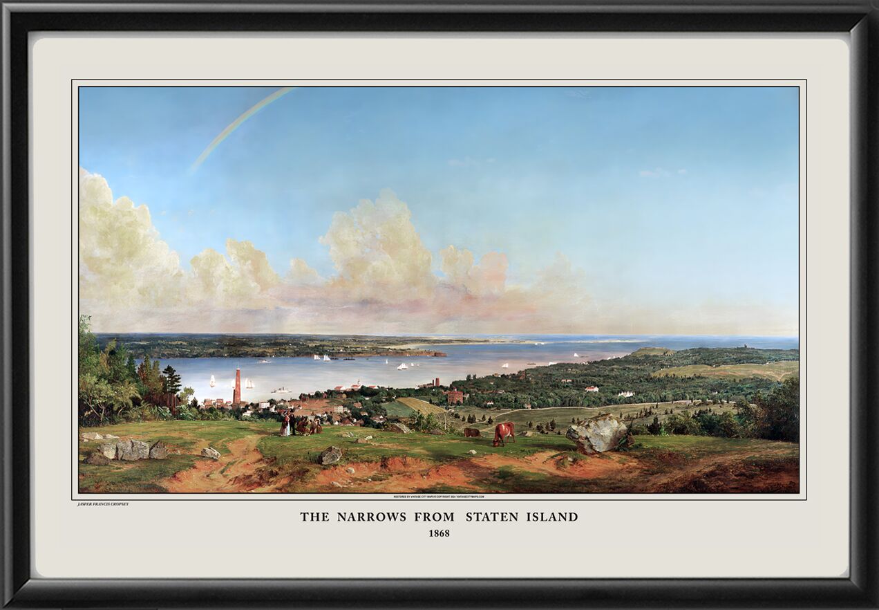 The Narrows from Staten Island 1868 Jasper Francis Cropsey tm
