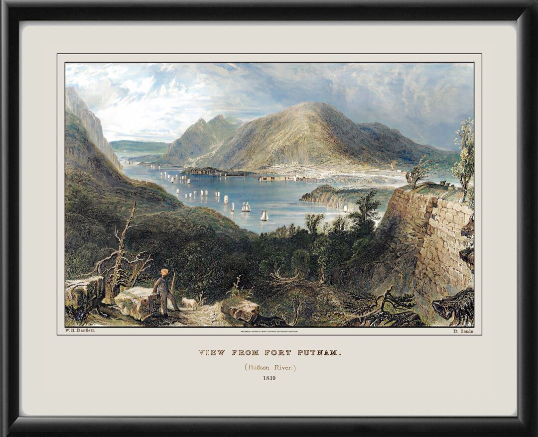 View from Fort Putnam 1839