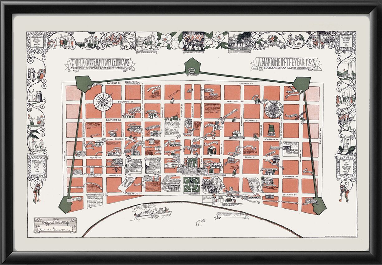 New Orleans LA - Le Vieux Carre 1928