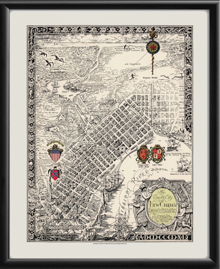 New Orleans LA - The Creole City 1930