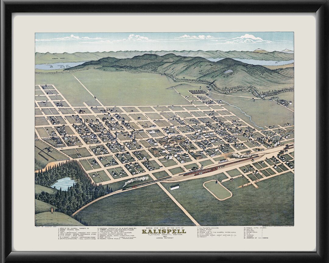 Kalispell MT 1897 Augustus Koch TM