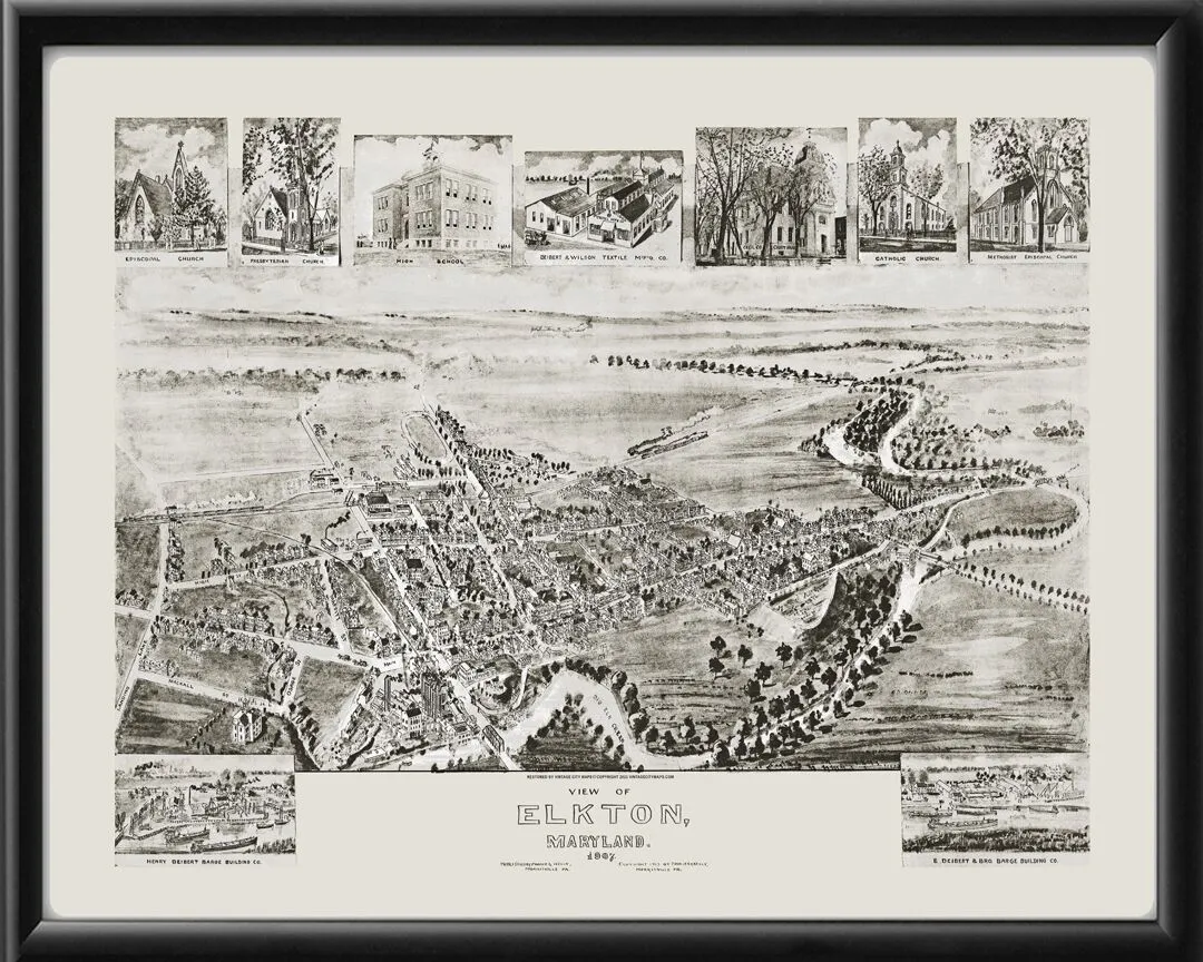 Elkton MD 1907 Fowler & Kelly Tm