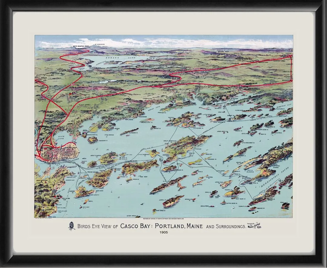 Casco Bay Maine 1905