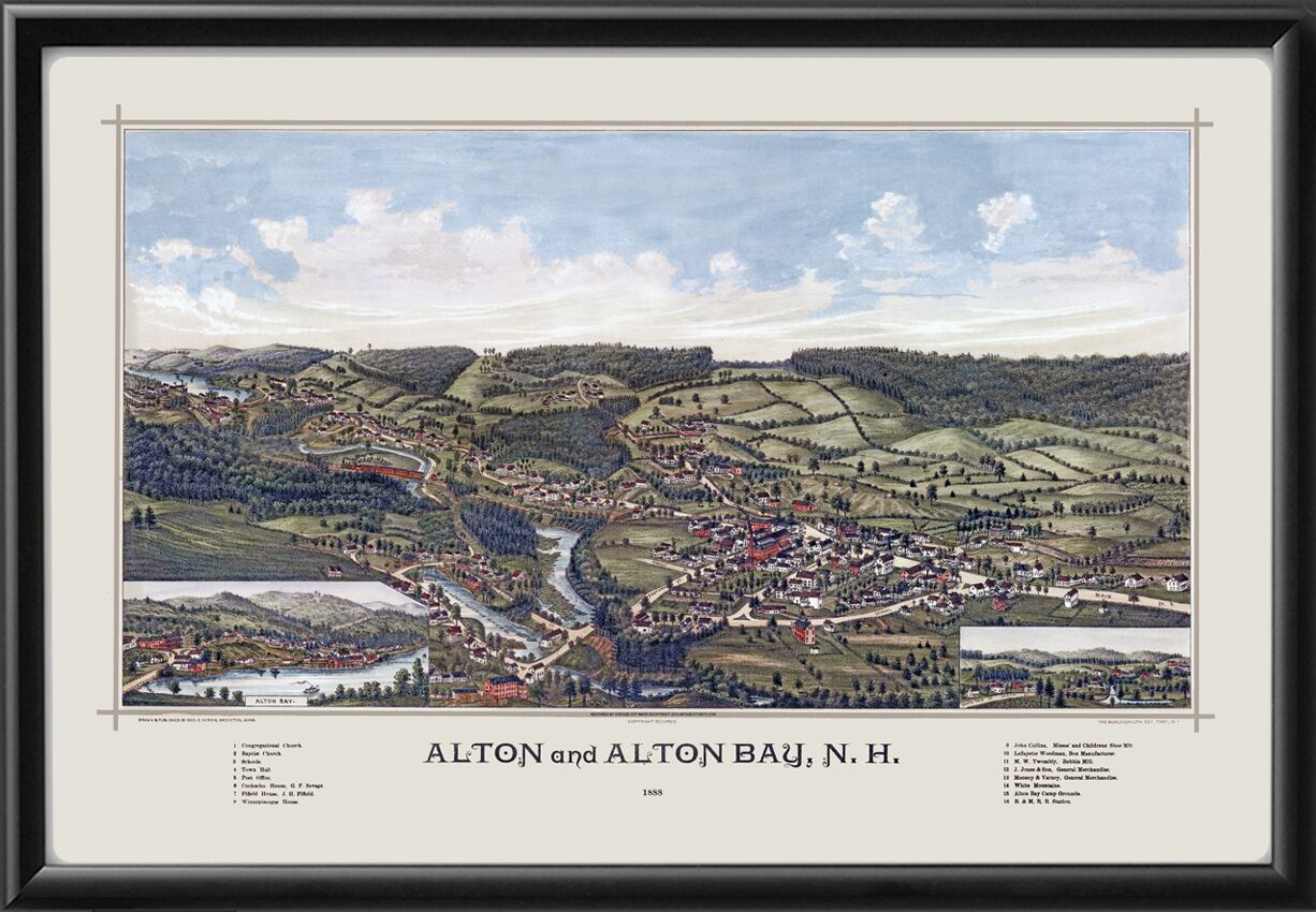 Alton and Alton Bay NH 1888 Geo Norris2 TM