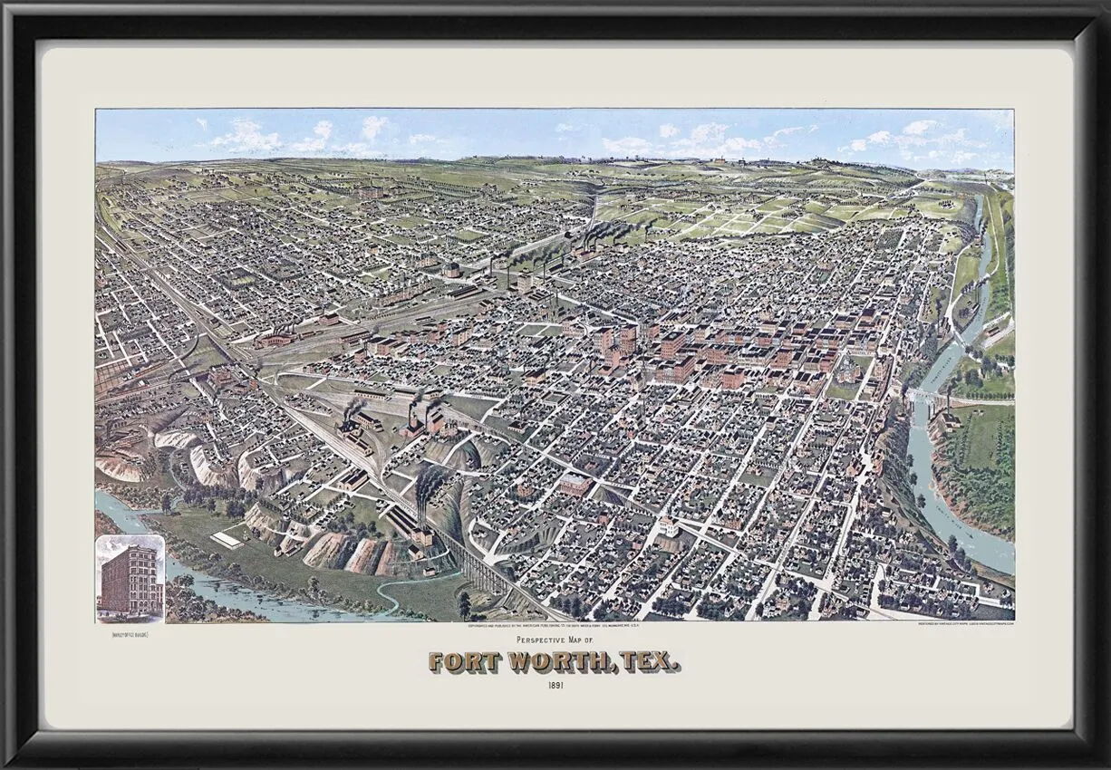 Fort Worth TX 1891 (Color)