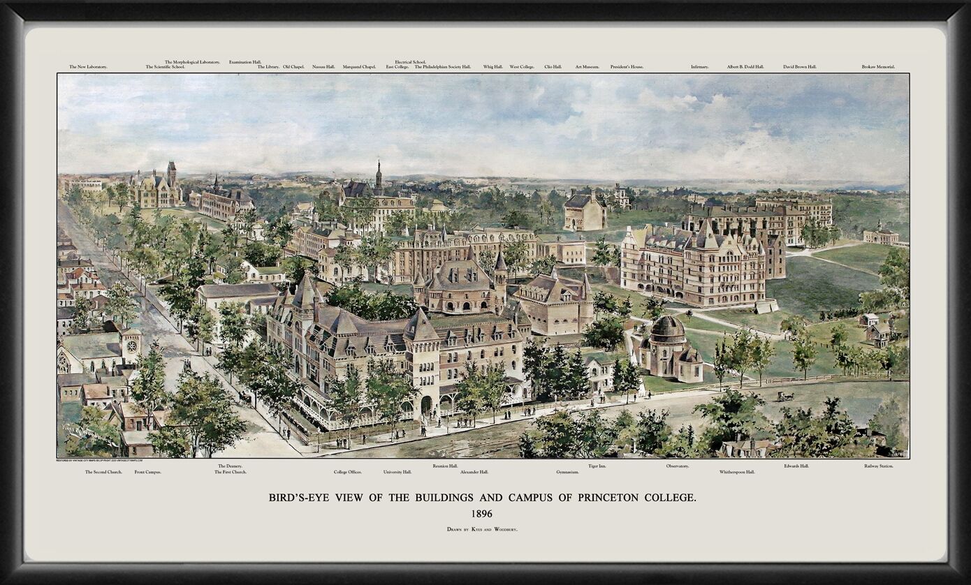 Princeton College NJ 1896 Kyes & Woodbury TM