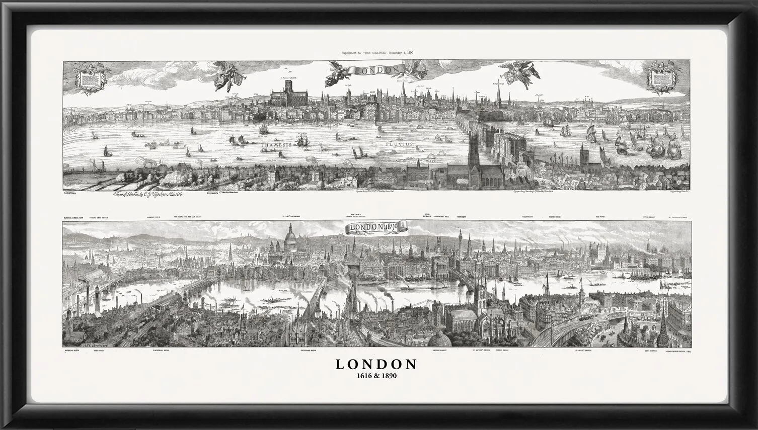 London England 1616 & 1890