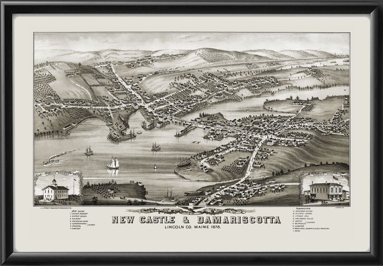 Newcastle & Damarascotta ME 1878 Albert Ruger TM
