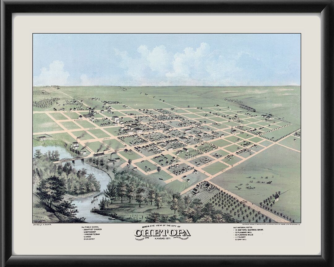 Chetopa KS 1871 Eli Sheldon Glover TM