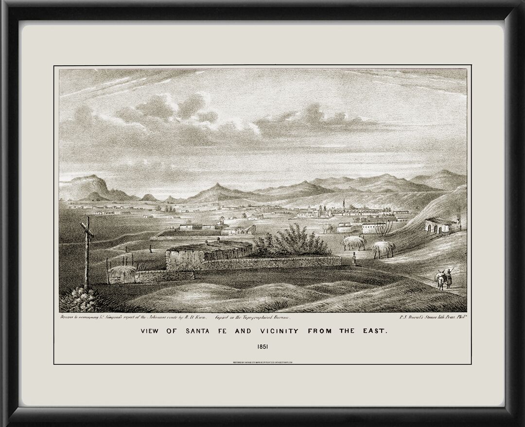 Santa Fe NM 1851 Richard H. Kern TM