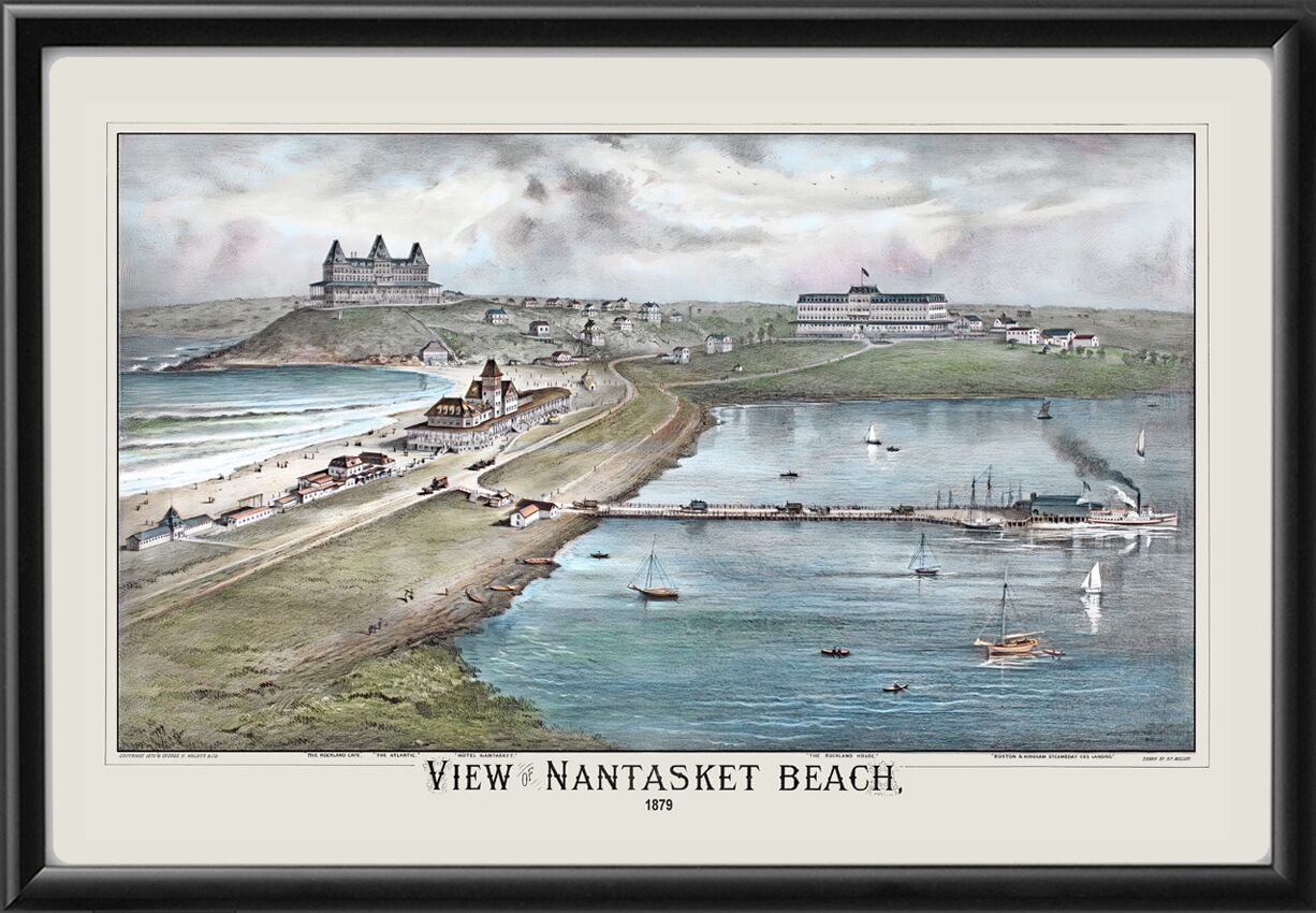 Nantasket Beach MA 1879 Color Richard P Mallory TM