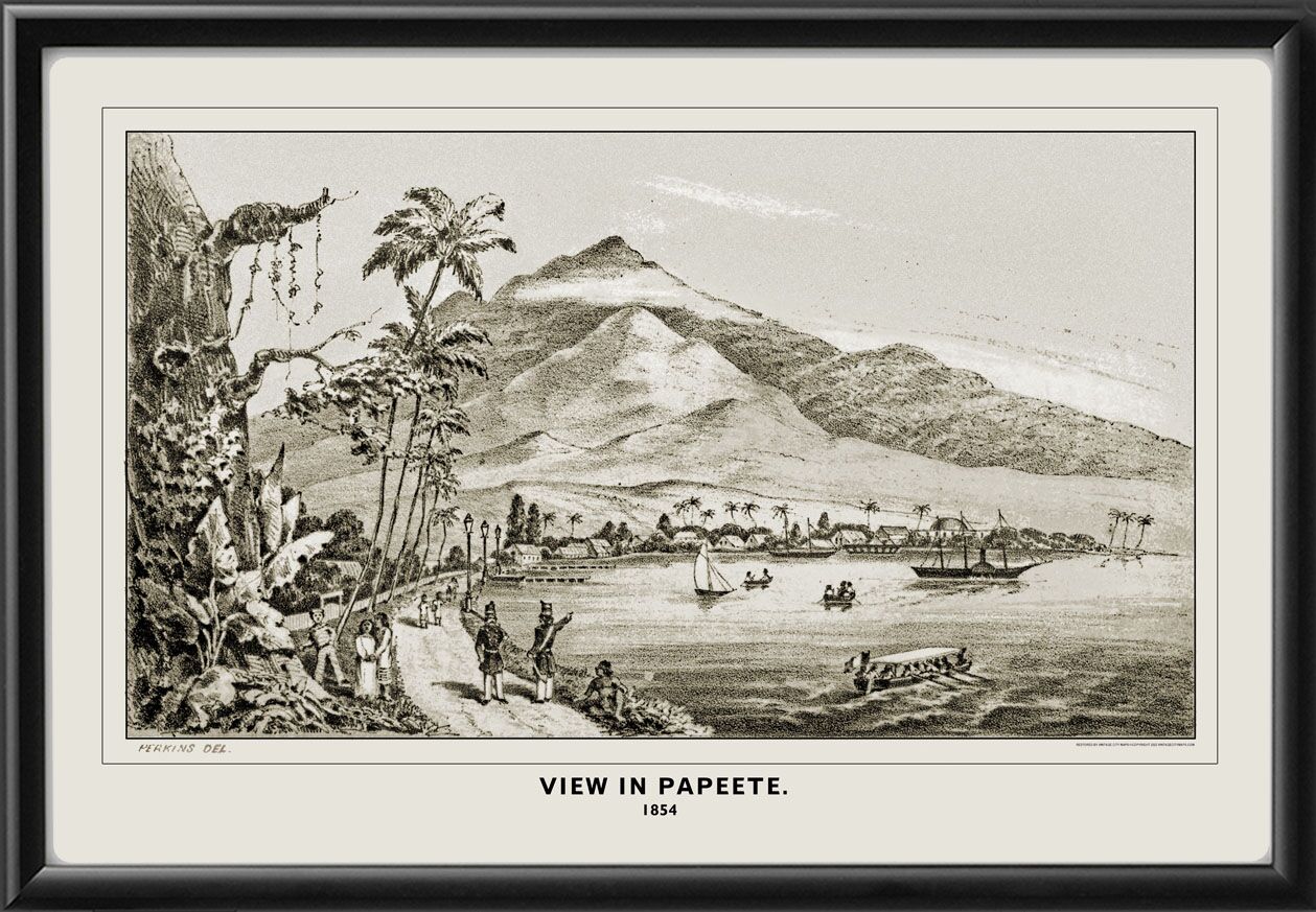 Papeete Tahiti 1854