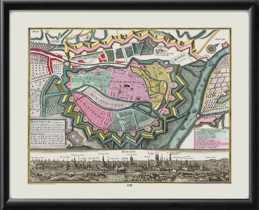 Gdansk (Danzig) Poland 1730