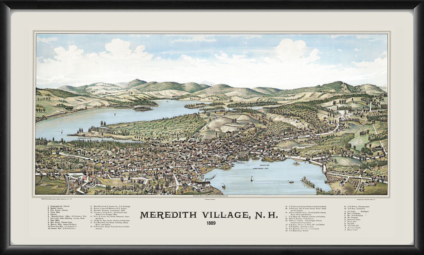 Meredith NH 1889 (Color)