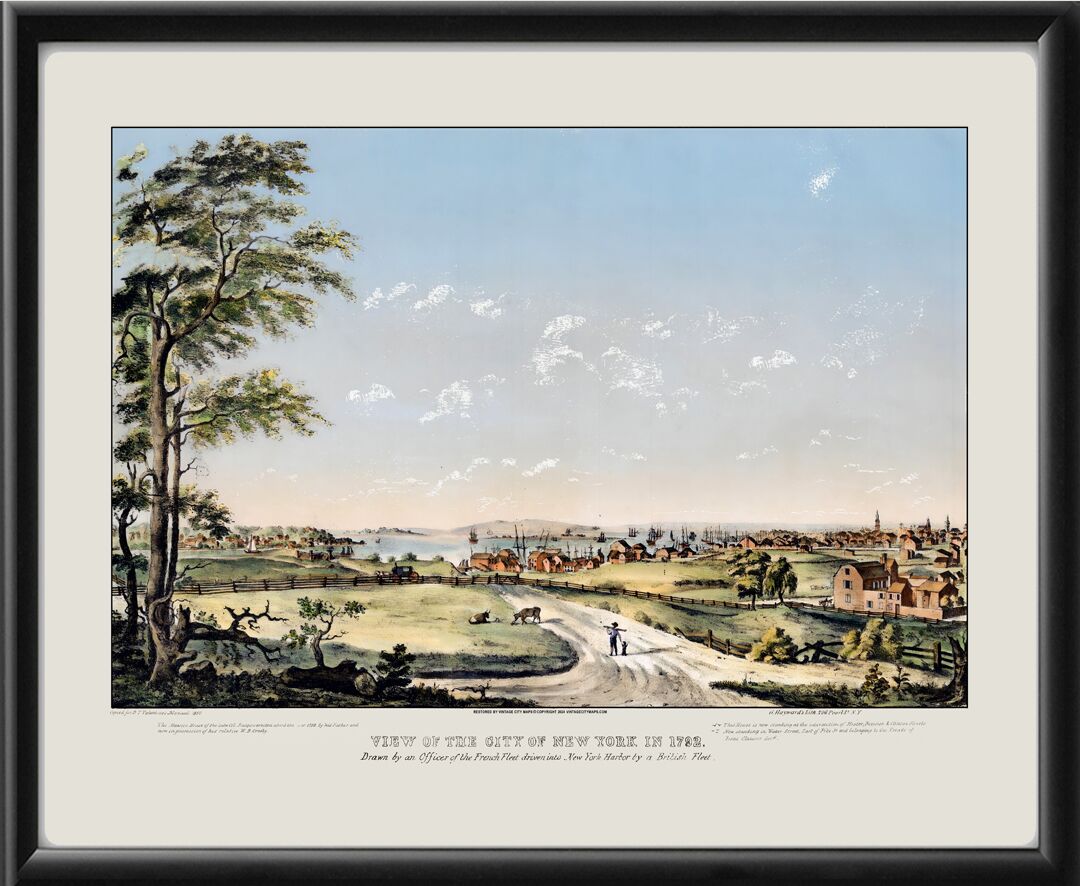 New York City NY 1792 (Color)
