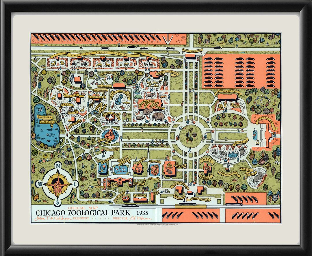 Chicago Zoological Park - Brookfield Zoo 1935