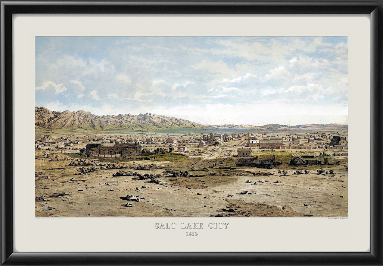 Salt Lake City UT 1853 Frederick Piercy Color