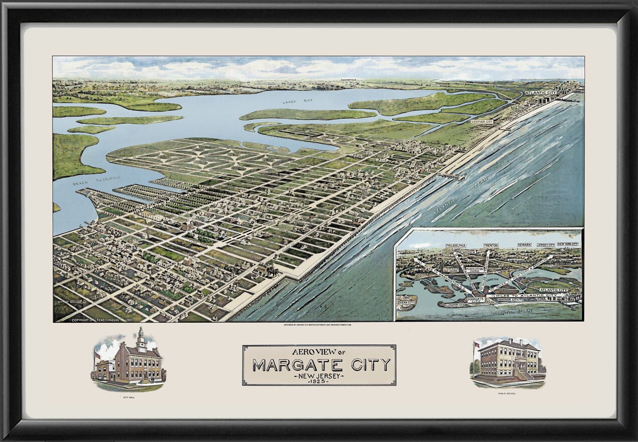 Margate City NJ 1925 by Rene Cinquin