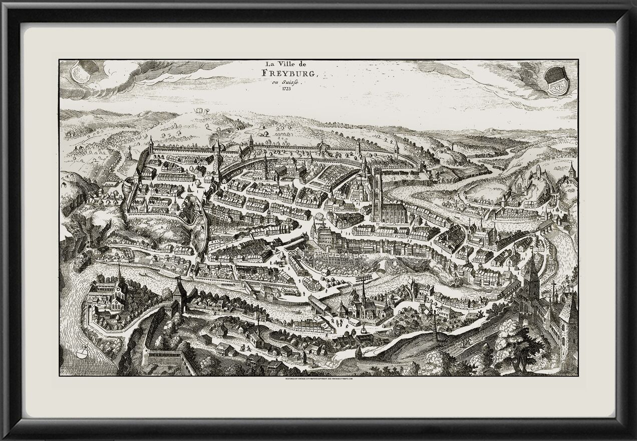 Fribourg Switzerland 1723 Pieter van der Aa