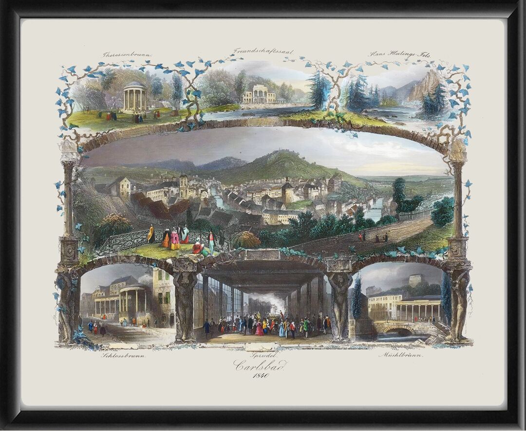 Karlovy Vary (Carlsbad) Czech Republic 1840
