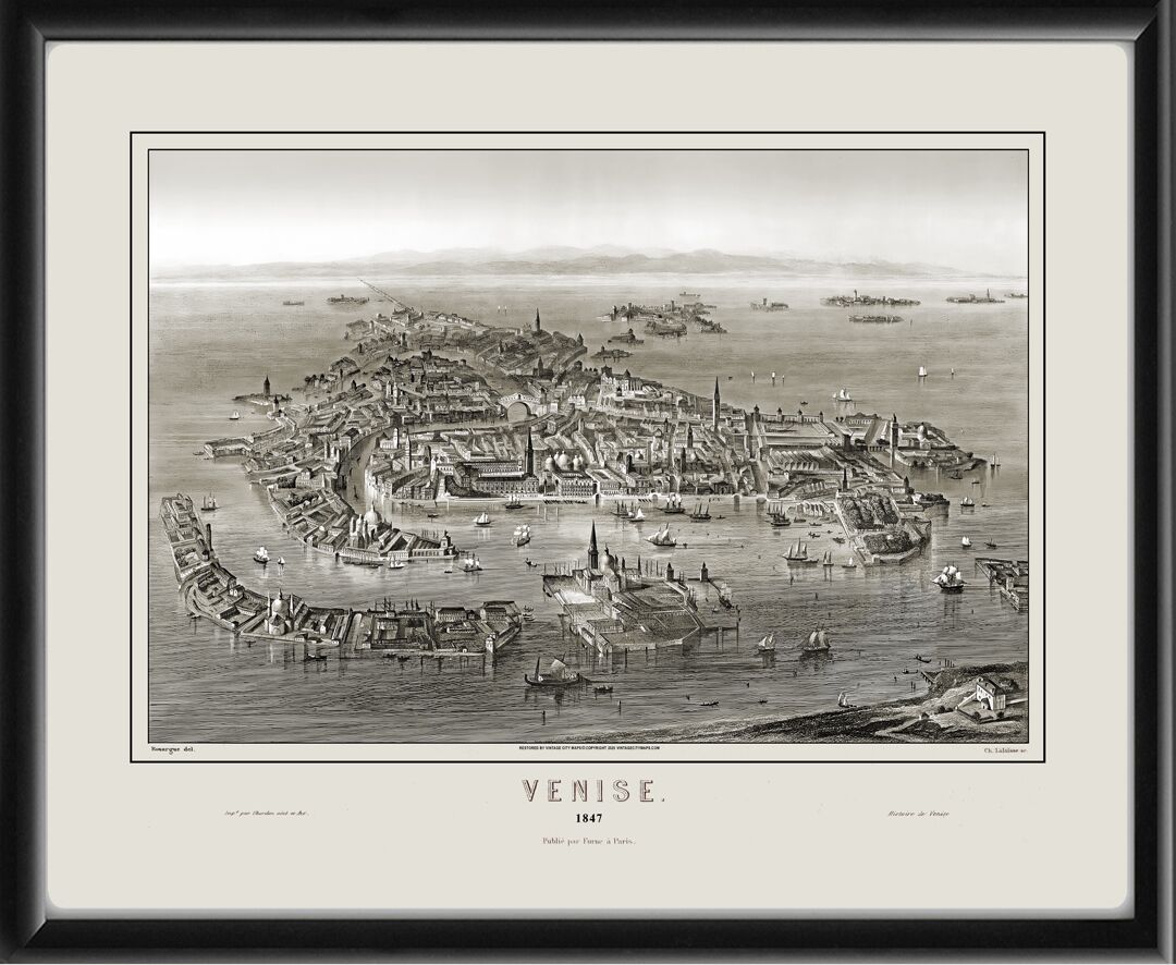 Venice Italy 1847 Emile Rouargue Charles Lalaisse