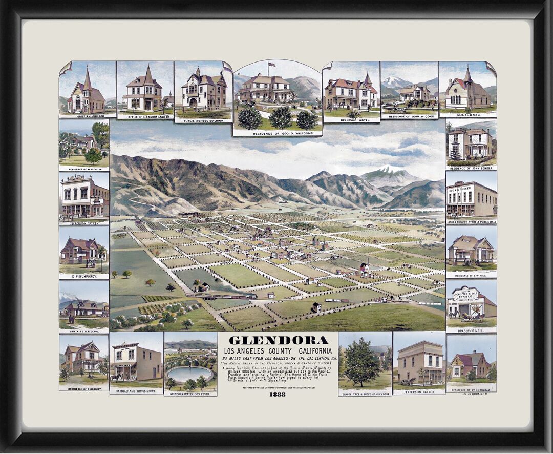 Glendora CA 1888 H.S.Crocker
