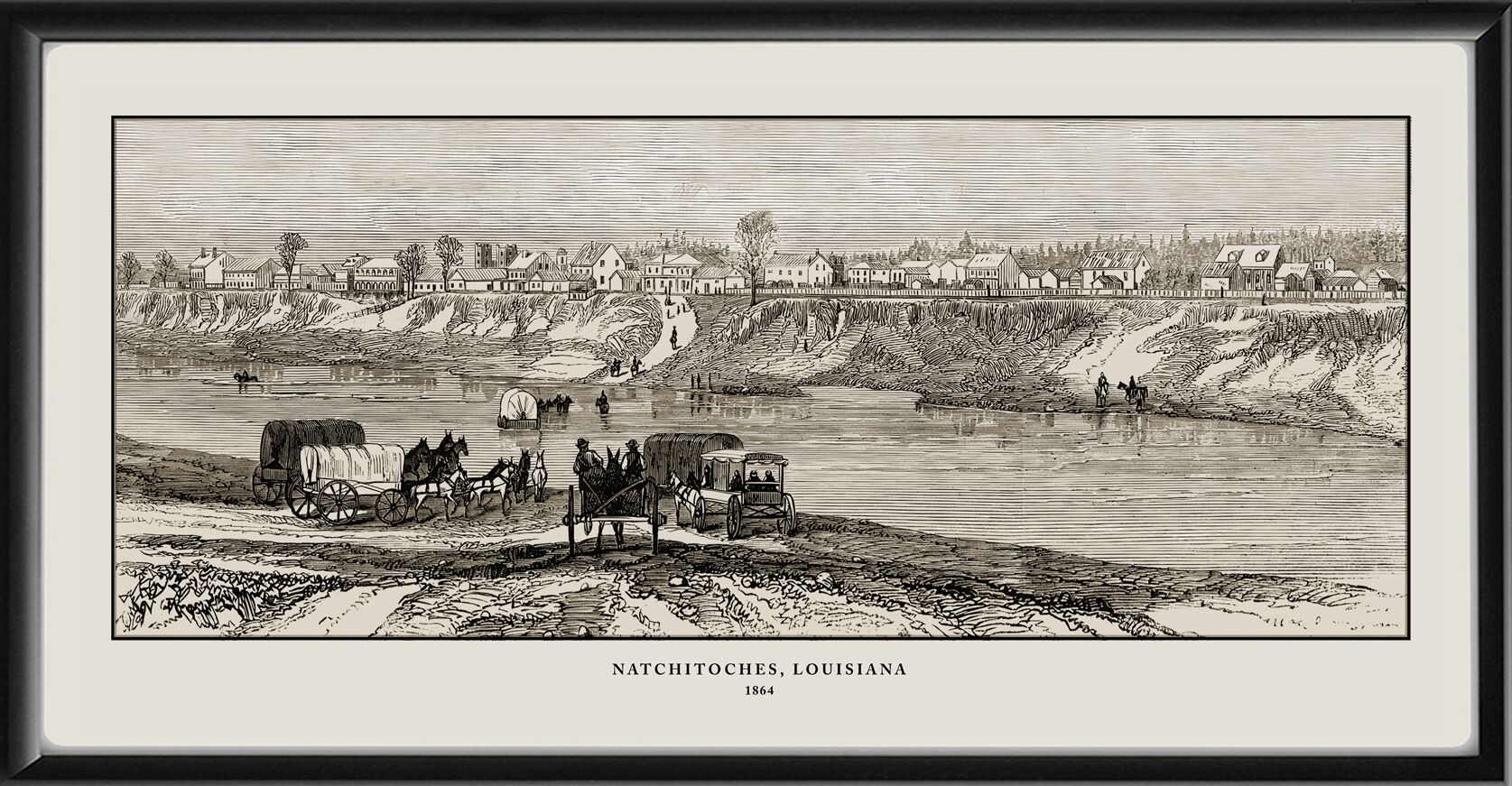 Natchitoches LA 1864 Frank Leslie's Illustrated Newspaper