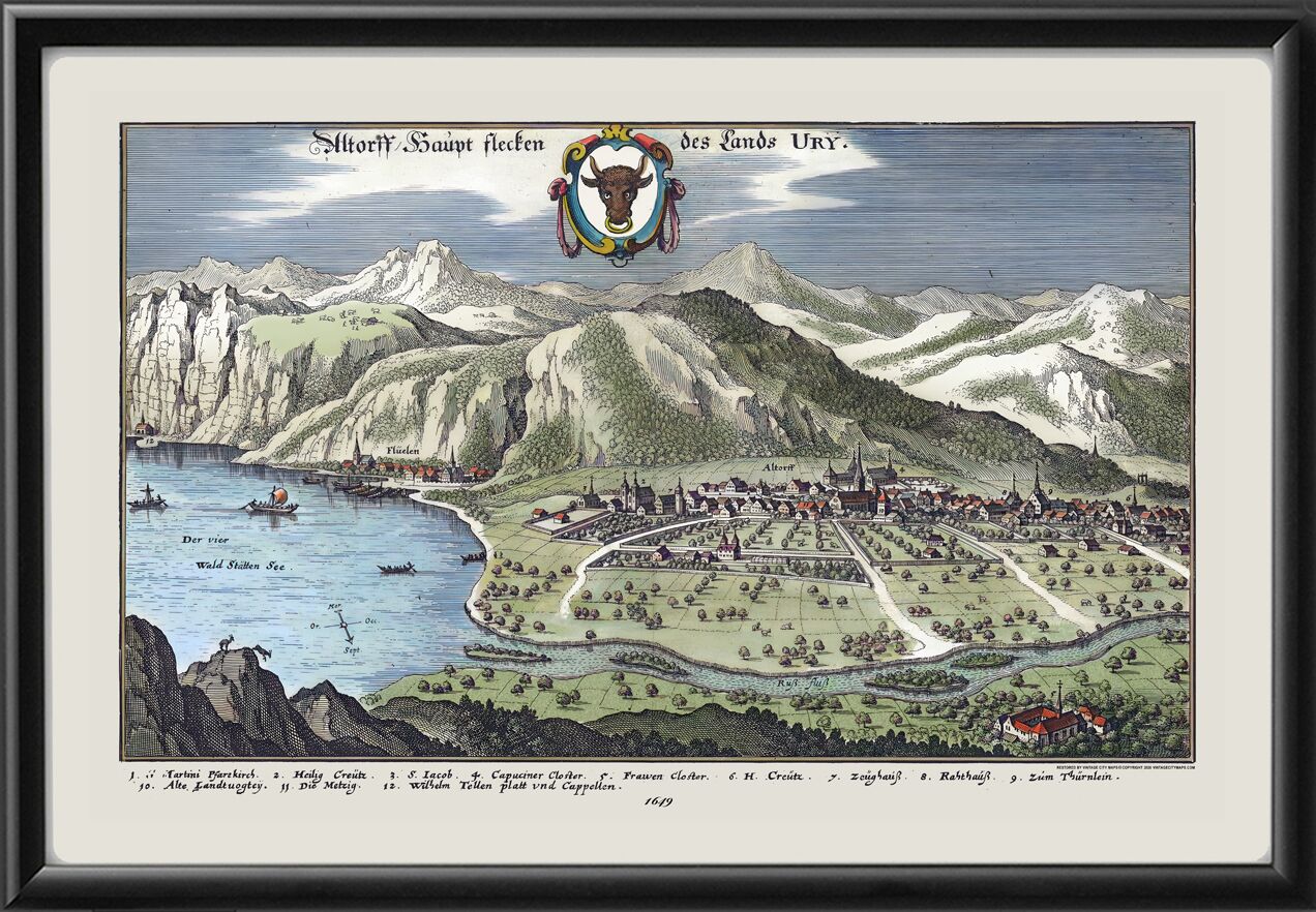 Altdorf Switzerland 1649 Mattheus Merian