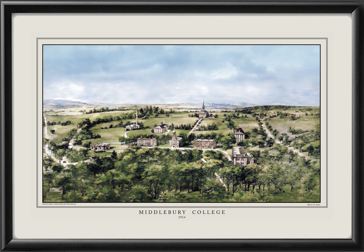 Middlebury College VT 1914 (Color)