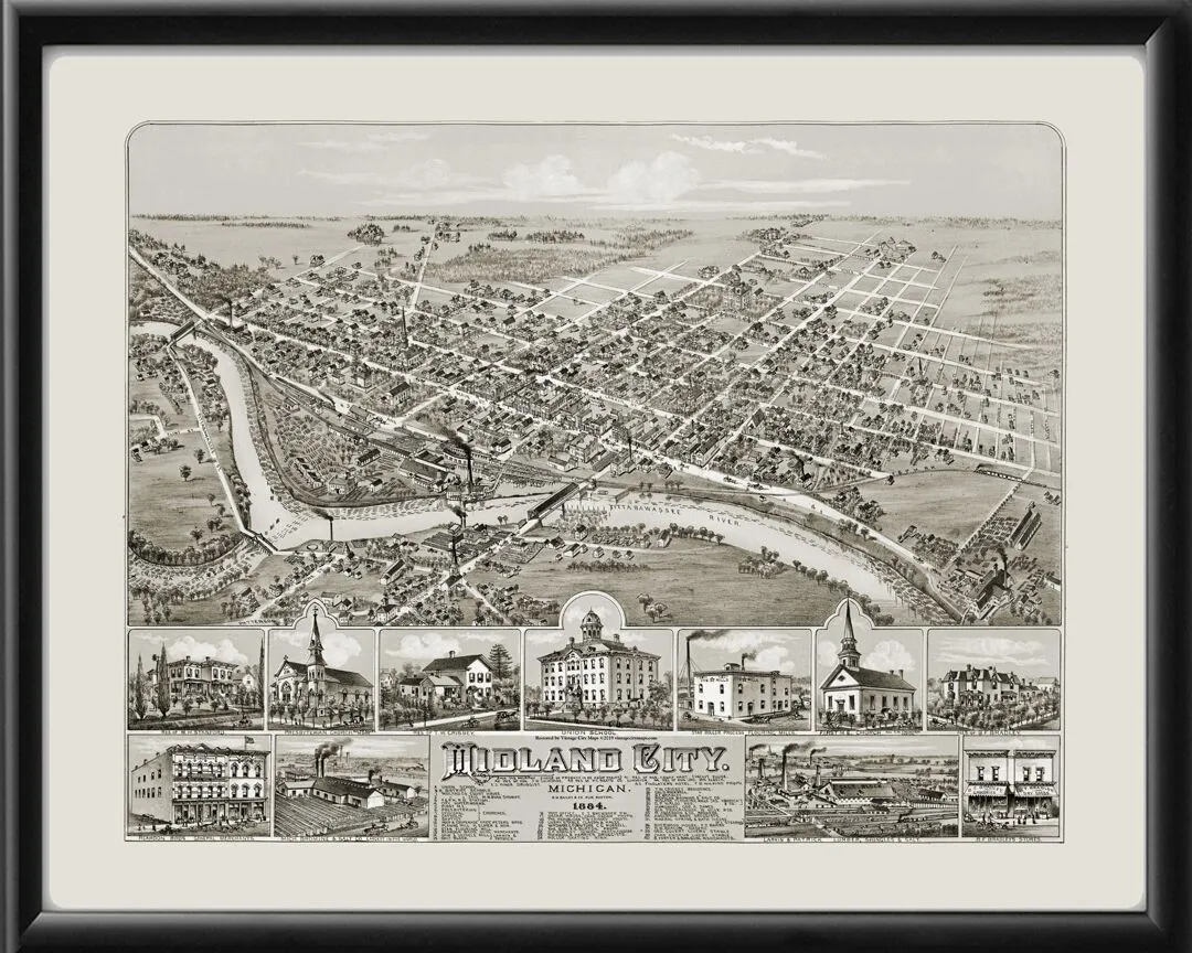 Midland MI 1884 OH Bailey Tm