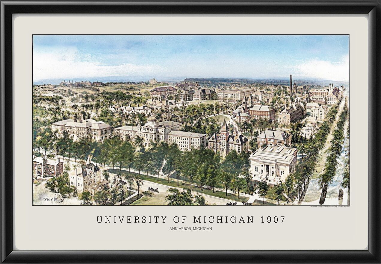 University of Michigan 1907 (Color)