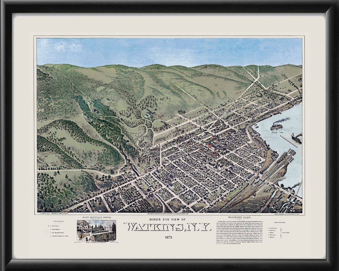 Watkins Glen NY 1873 SF Bailey TM