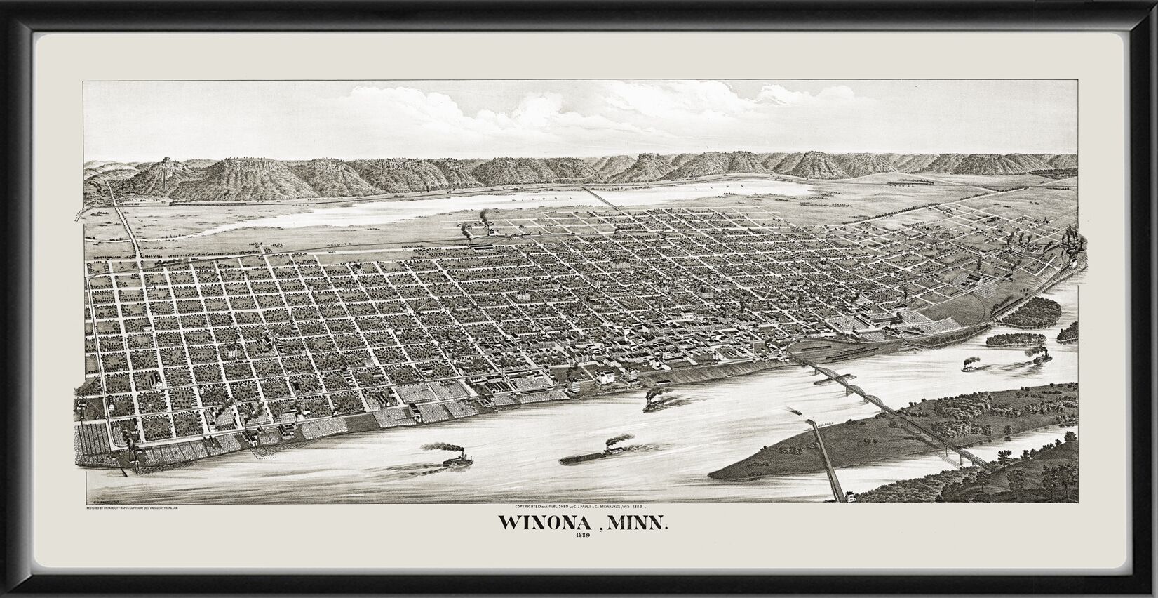 Winona MN 1889 CJPauli Tm