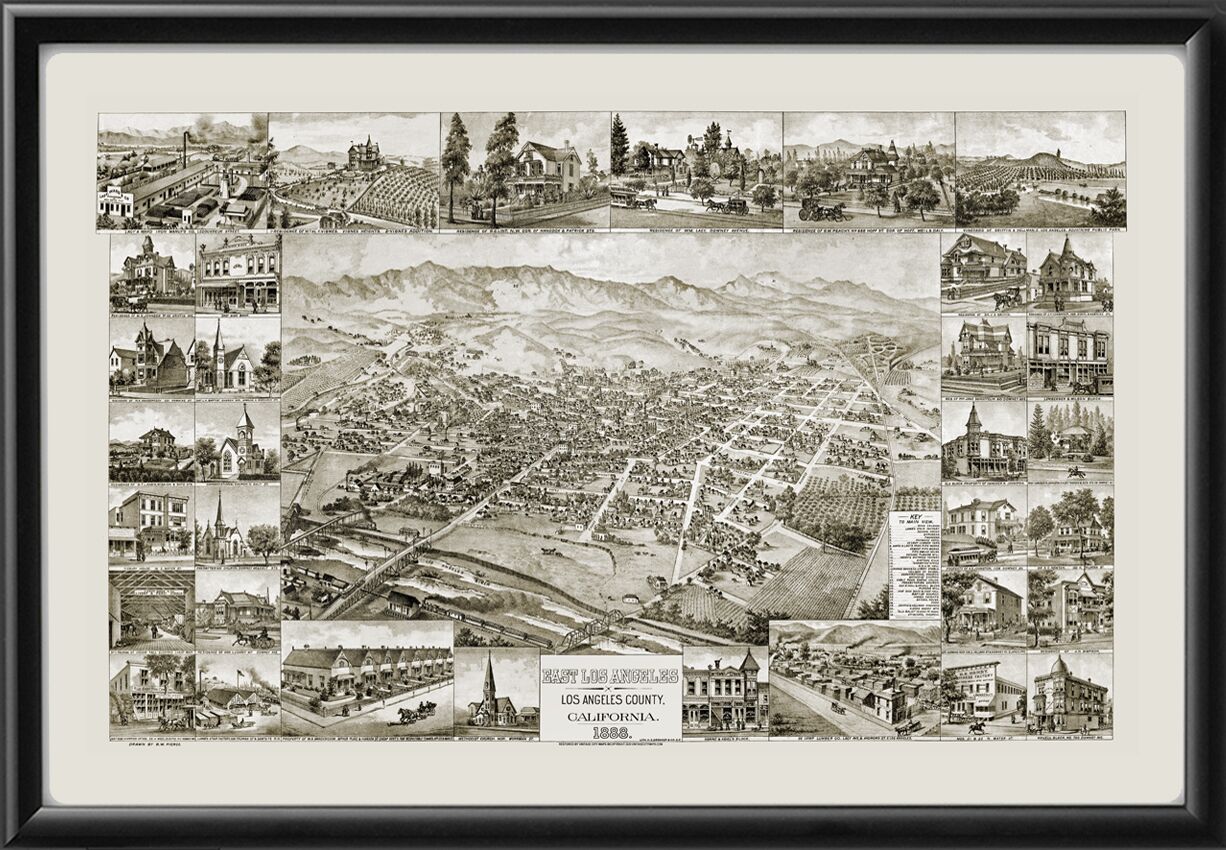 East Los Angeles CA 1888 TM Map