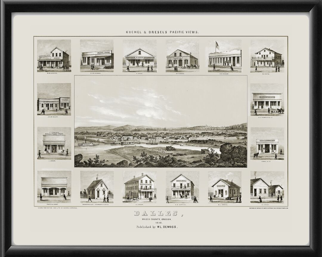 The Dalles OR 1858