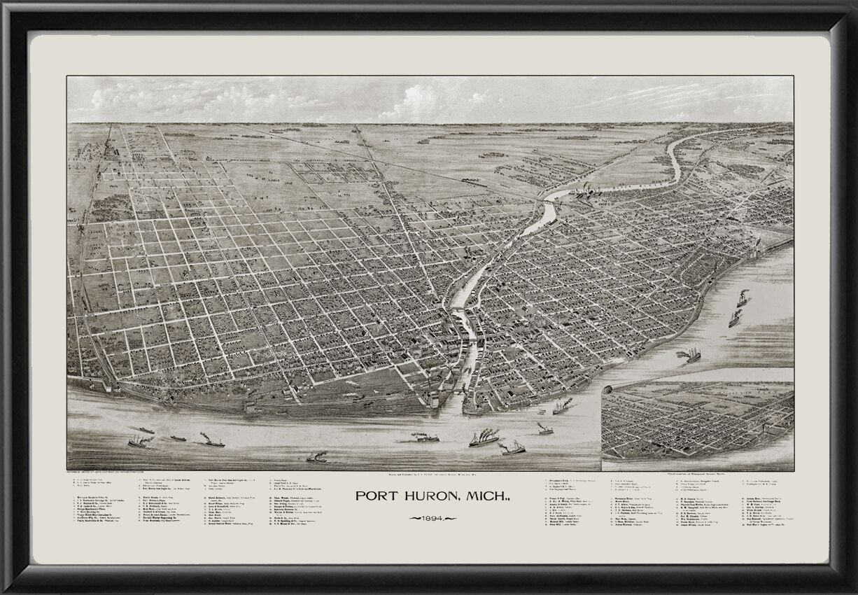 Port Huron MI 1894 CJPauli TM