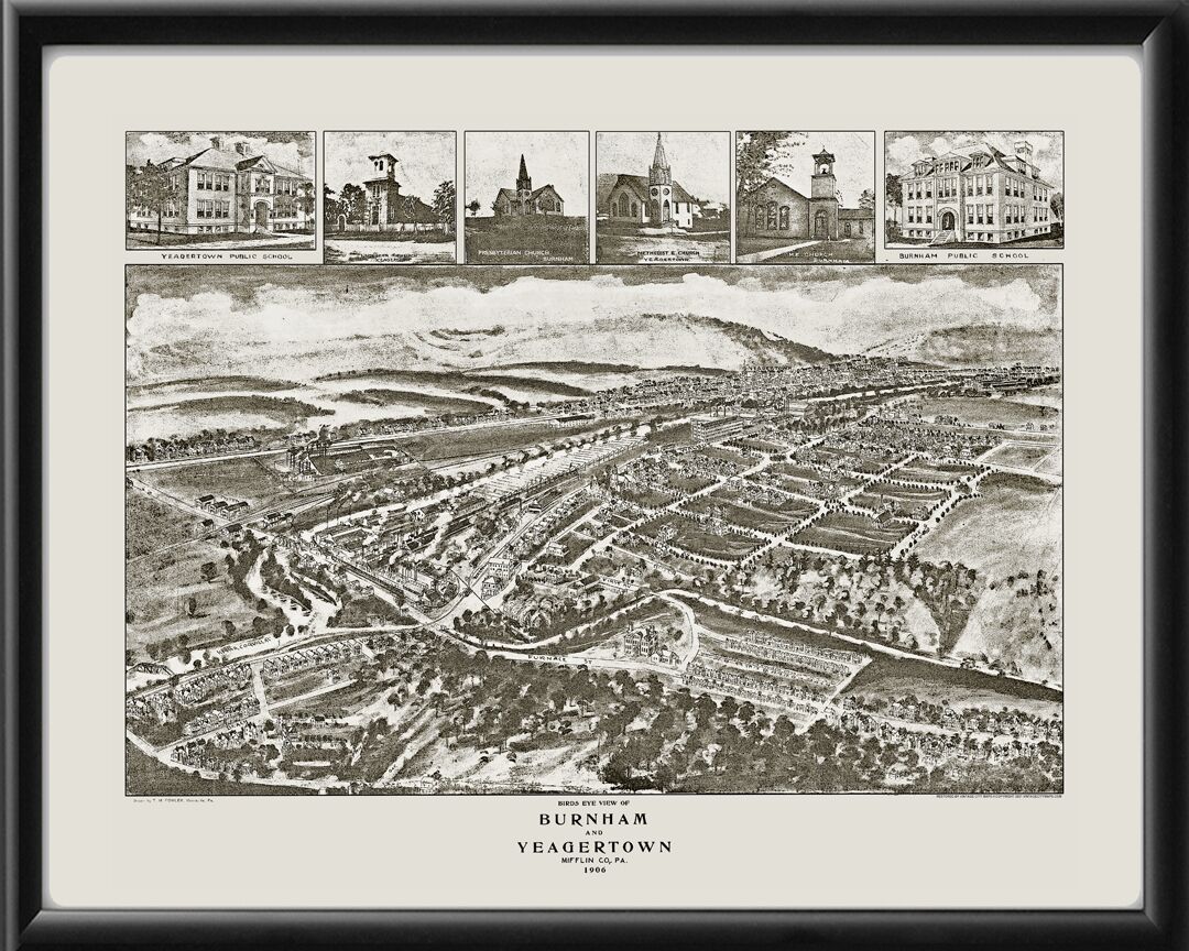 Burnham & Yeagertown PA 1906