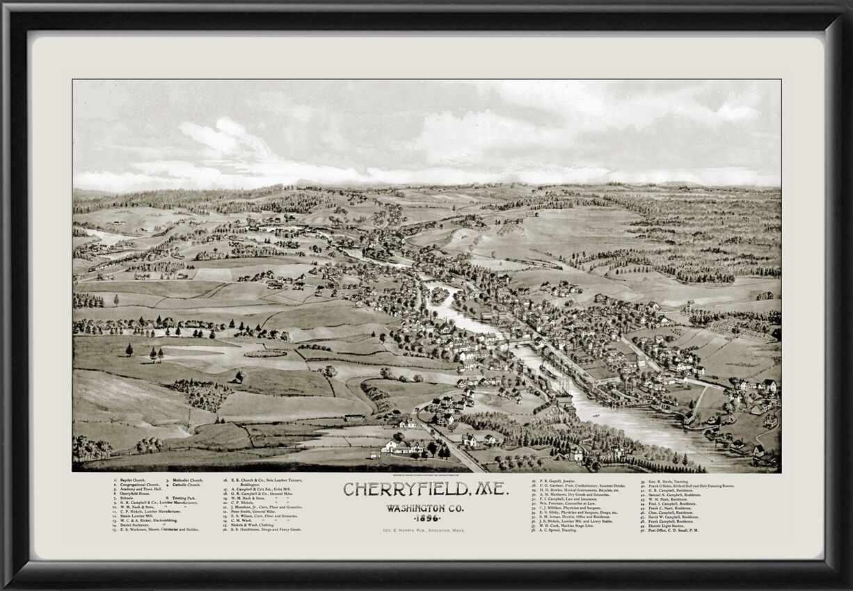 Cherryfield ME 1896 George Norris TM